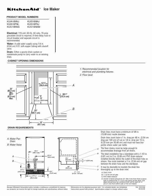 KitchenAid Ice Maker KUIC18NNS-page_pdf